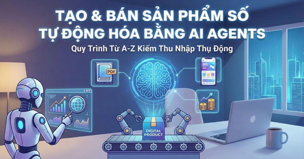 Cách tạo và bán sản phẩm số bằng AI Agents - Quy trình tự động hóa từ a-z