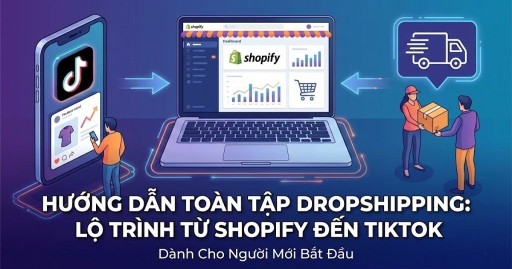 Hướng Dẫn Dropshipping Toàn Tập: Lộ Trình 3 Giai Đoạn Kiếm Tiền Với Shopify & TikTok (2025)
