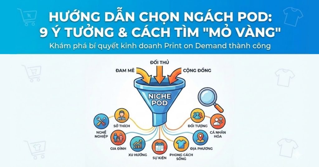 hướng dẫn chọn ngách print on demand